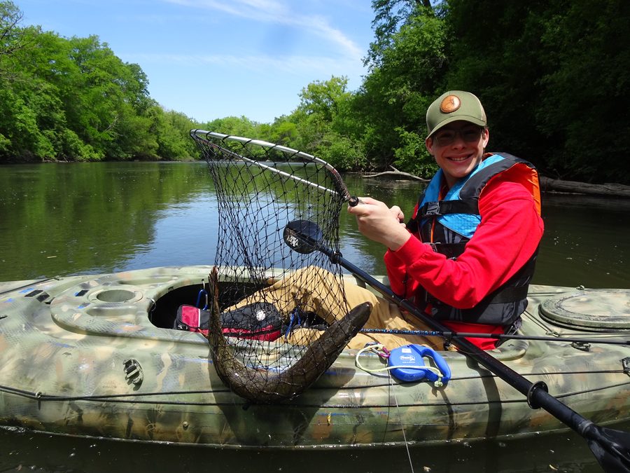Kayak fishing